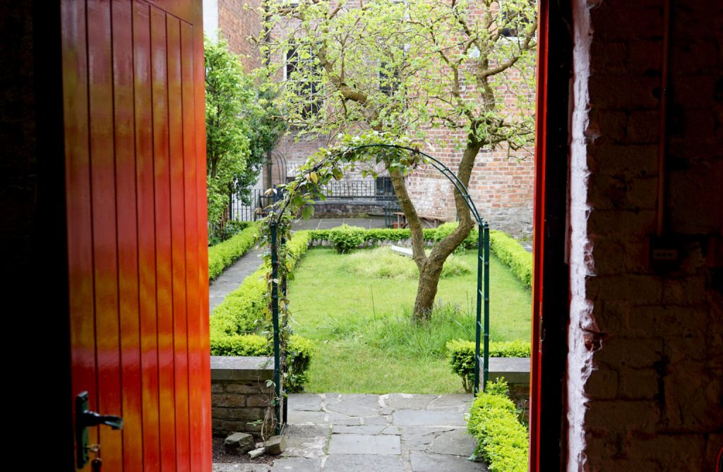 Georgian Garden view from the Coach House entrance